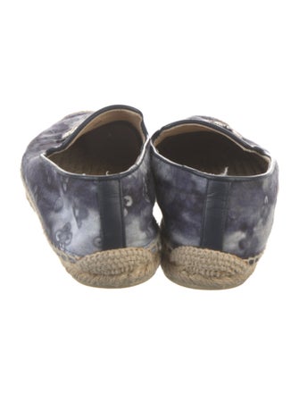 Christian Louboutin Printed Whipstitch Trim Espadrilles