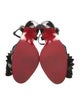 Christian Louboutin Patent Leather Bow Accents Sandals