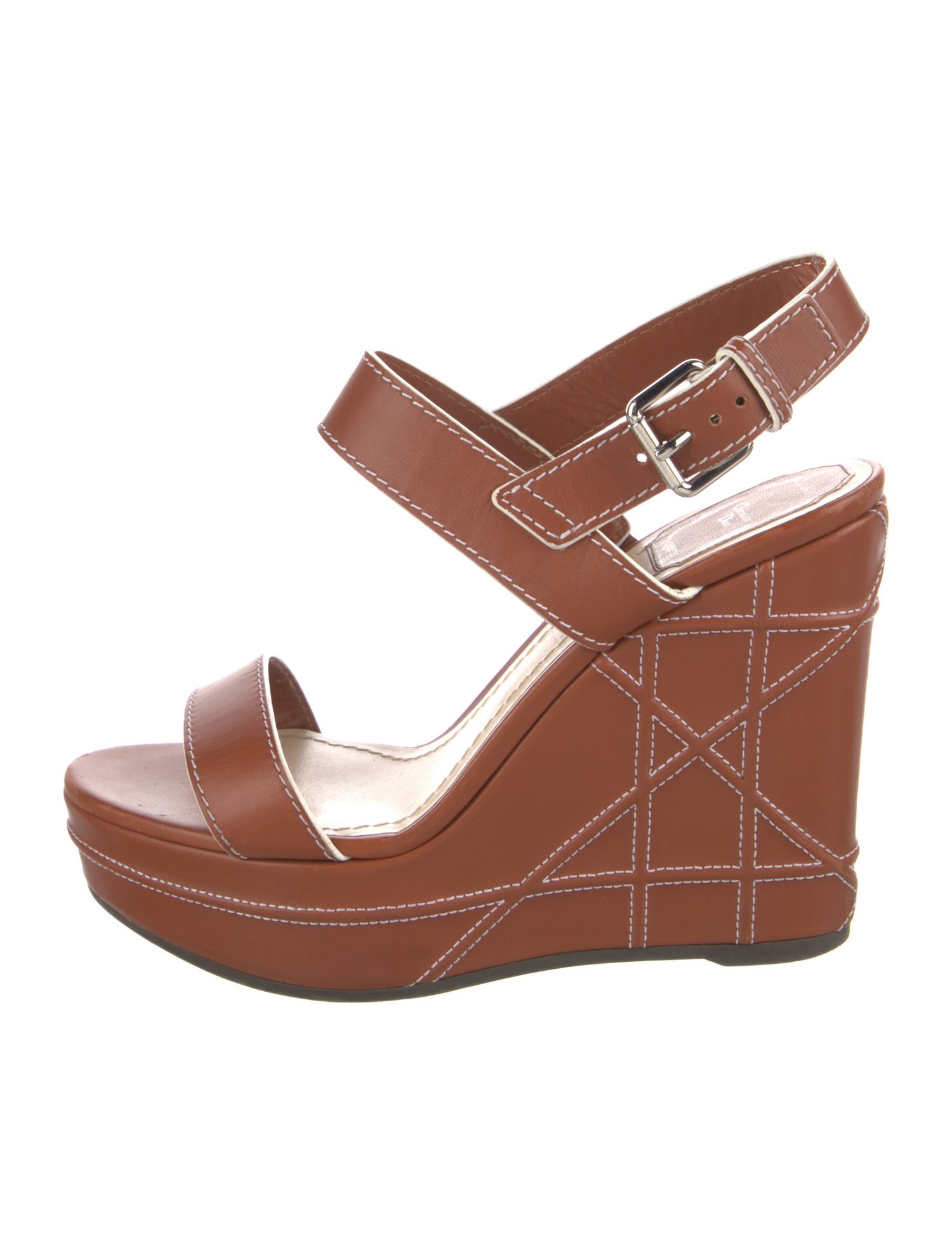 Christian Dior Leather Slingback Sandals