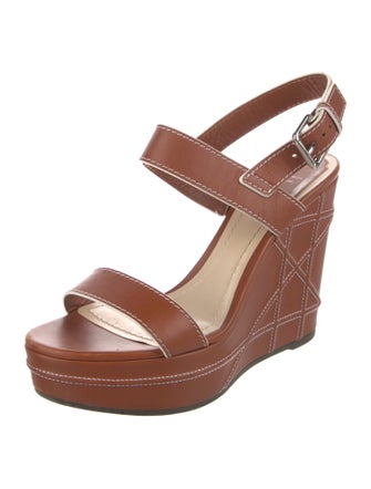 Christian Dior Leather Slingback Sandals