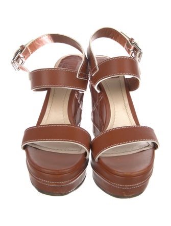 Christian Dior Leather Slingback Sandals