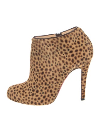 Christian Louboutin Ponyhair Animal Print Boots