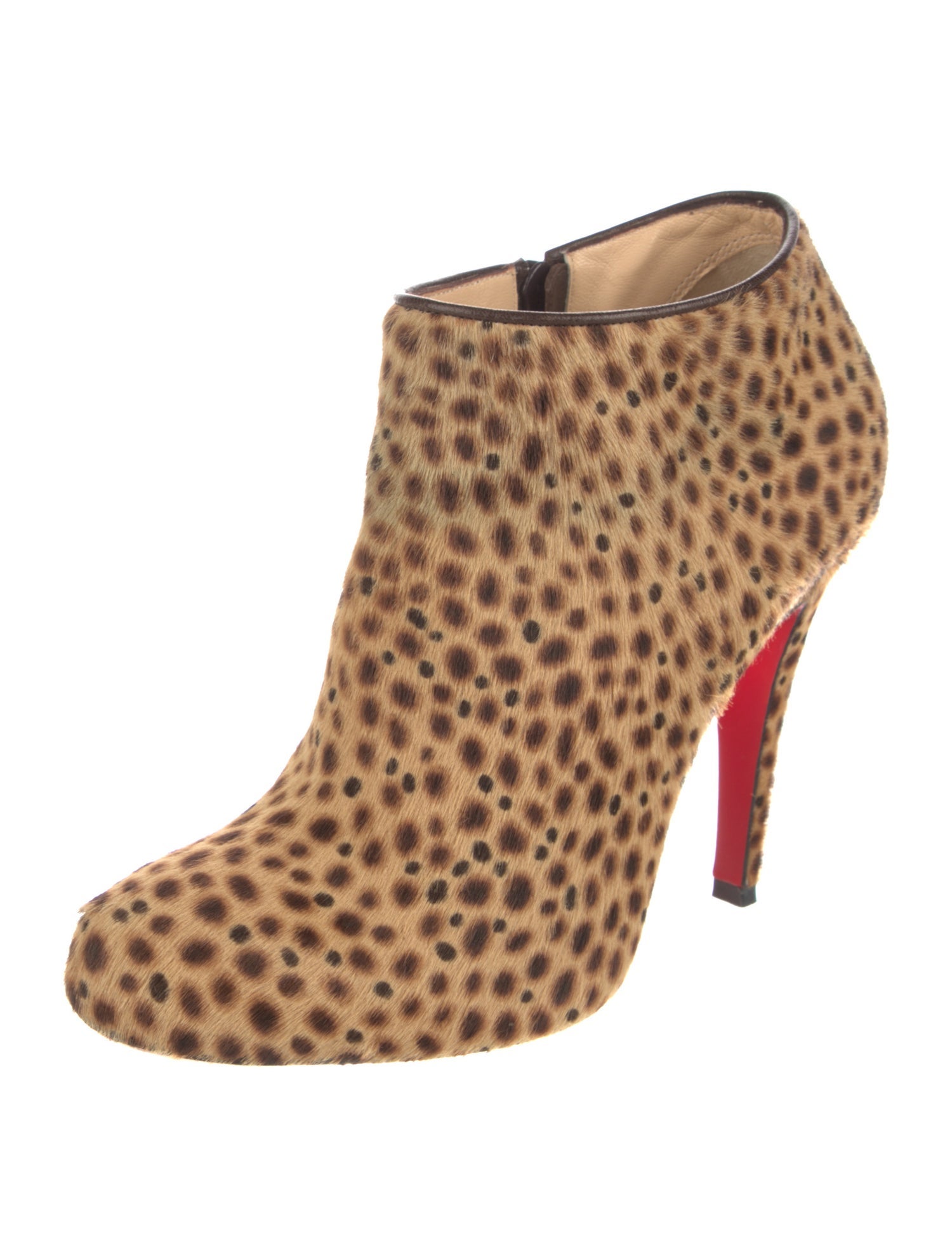 Christian Louboutin Ponyhair Animal Print Boots