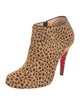 Christian Louboutin Ponyhair Animal Print Boots