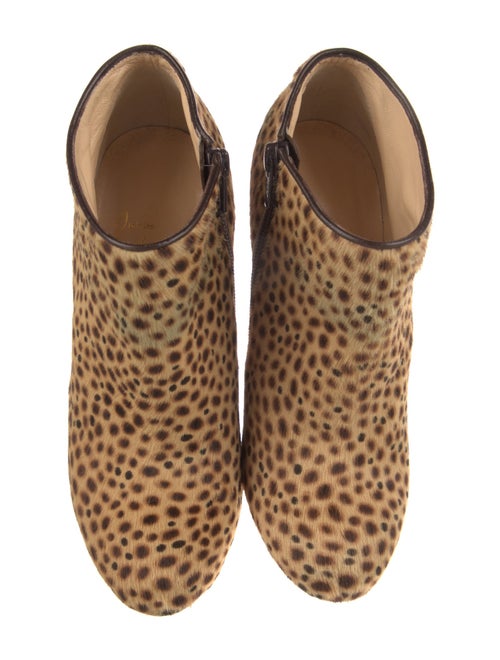Christian Louboutin Ponyhair Animal Print Boots