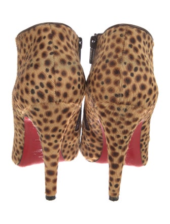 Christian Louboutin Ponyhair Animal Print Boots