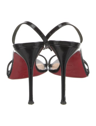 Christian Louboutin Patent Leather Slingback Sandals