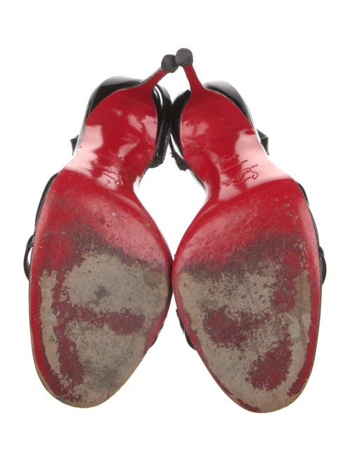 Christian Louboutin Patent Leather Slingback Sandals