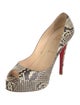 Christian Louboutin Snakeskin Animal Print Pumps