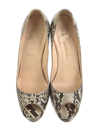 Christian Louboutin Snakeskin Animal Print Pumps