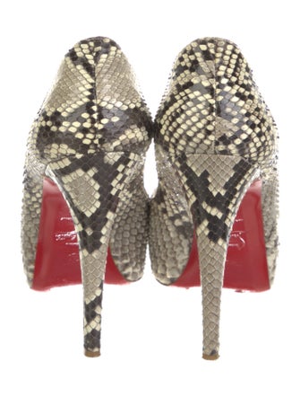 Christian Louboutin Snakeskin Animal Print Pumps