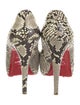 Christian Louboutin Snakeskin Animal Print Pumps
