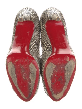 Christian Louboutin Snakeskin Animal Print Pumps