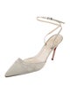 Christian Louboutin Satin Slingback Pumps