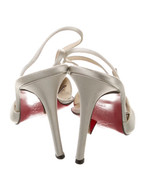 Christian Louboutin Satin Slingback Pumps