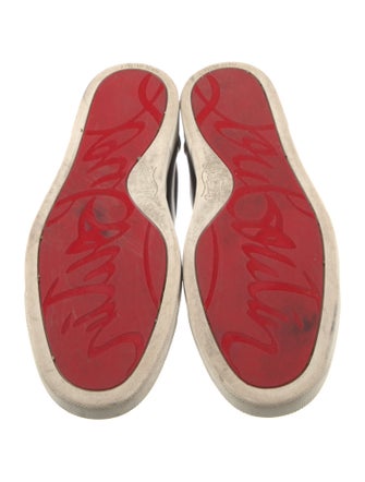 Christian Louboutin Patent Leather Printed Sneakers