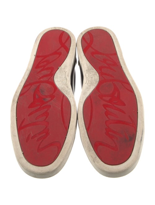 Christian Louboutin Patent Leather Printed Sneakers