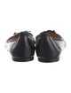 Christian Louboutin Leather Bow Accents Ballet Flats