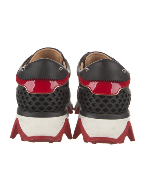 Christian Louboutin Spike Accents Leather Sneakers