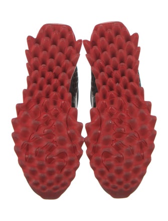 Christian Louboutin Spike Accents Leather Sneakers