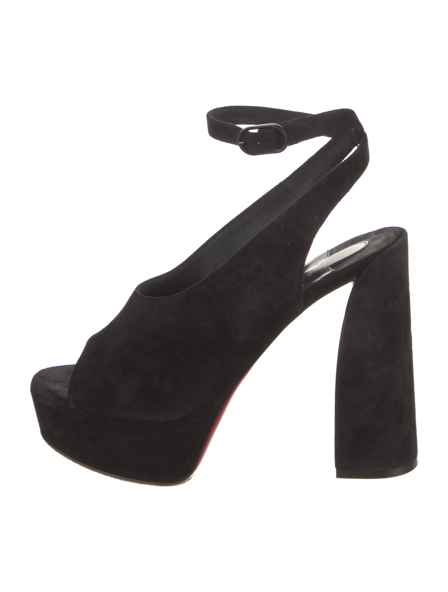 Christian Louboutin Suede Slingback Pumps