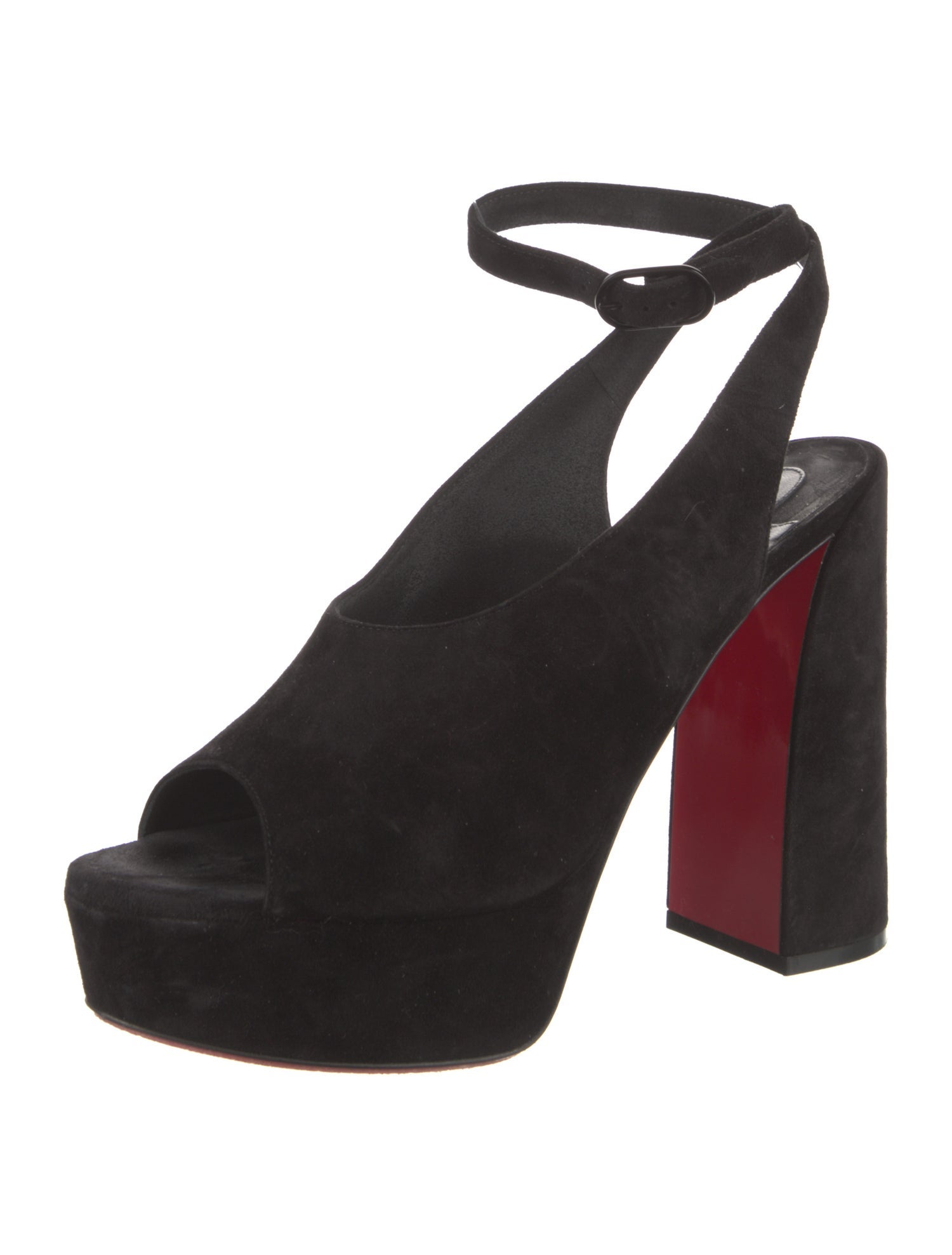 Christian Louboutin Suede Slingback Pumps