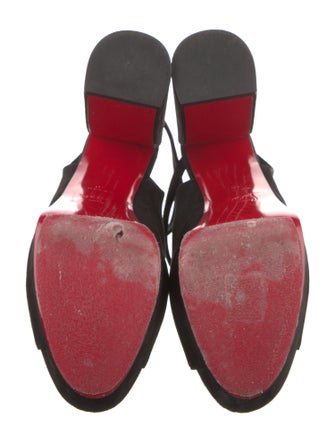 Christian Louboutin Suede Slingback Pumps