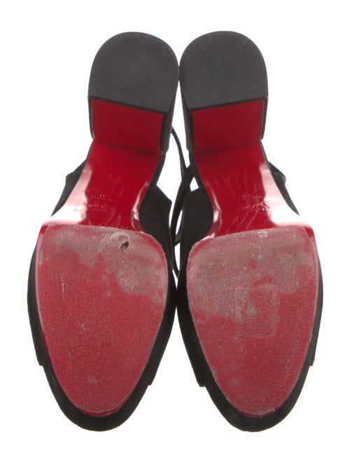 Christian Louboutin Suede Slingback Pumps