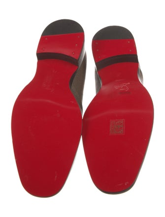 Christian Louboutin Embossed Leather Oxfords