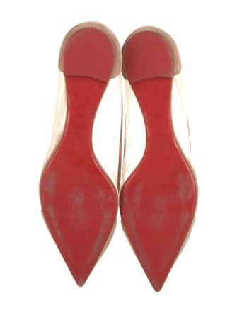 Christian Louboutin Suede Mesh Accents Flats