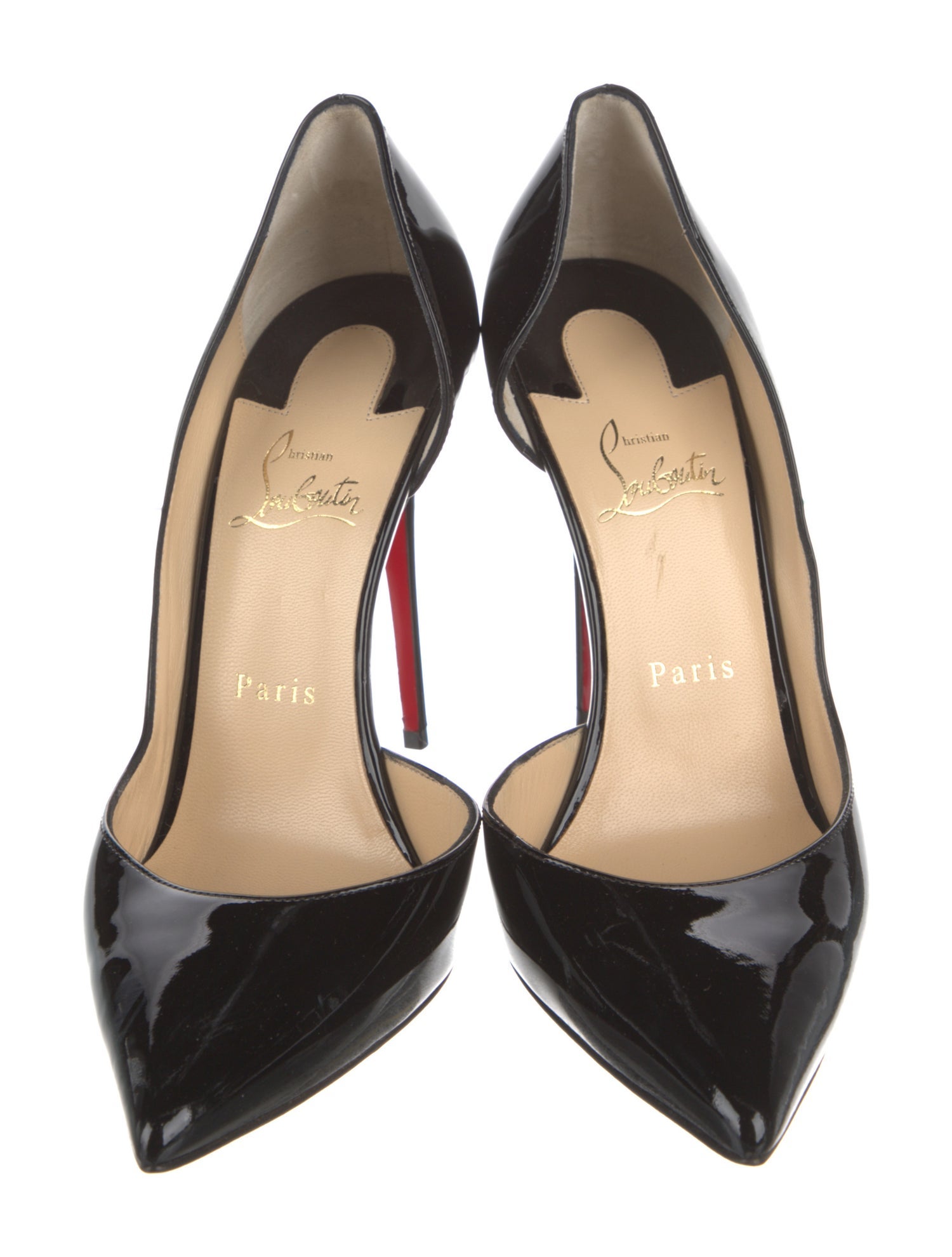 Christian Louboutin Patent Leather D'Orsay Pumps