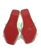 Christian Louboutin Leather Studded Accents Slides