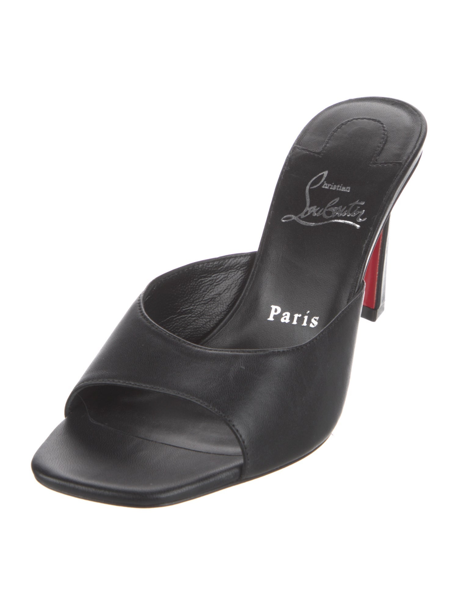 Christian Louboutin Leather Slides