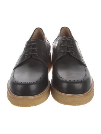 Christian Louboutin Leather Lasercut Accents Dress Loafers