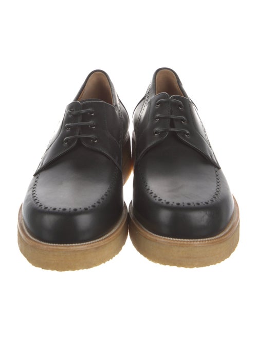 Christian Louboutin Leather Lasercut Accents Dress Loafers