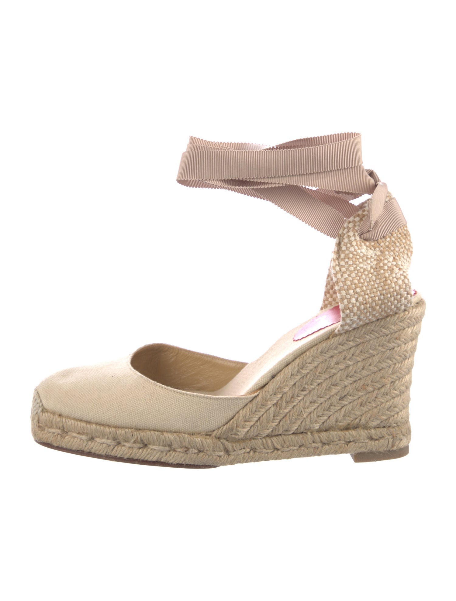 Christian Louboutin Canvas D'Orsay Pumps
