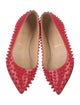 Christian Louboutin Patent Leather Studded Accents Espadrilles