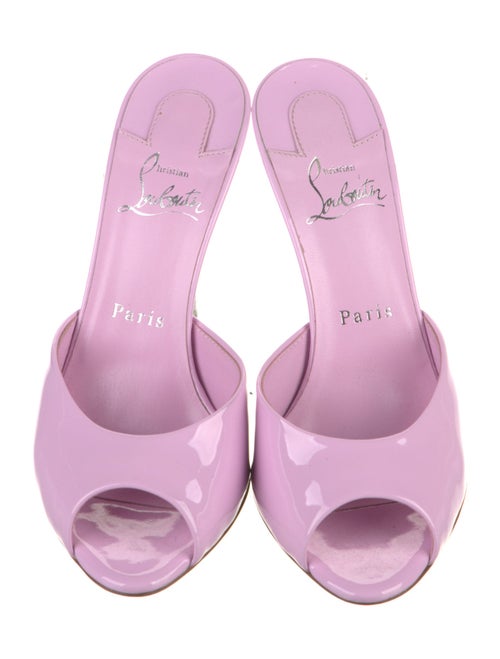 Christian Louboutin Patent Leather Slides
