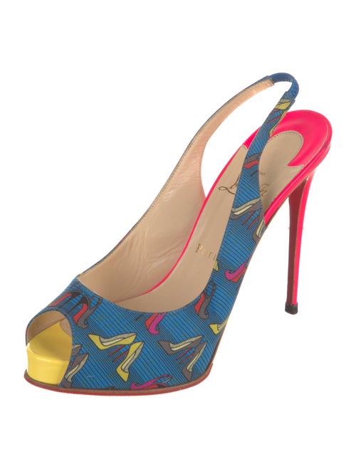 Christian Louboutin Printed Slingback Pumps