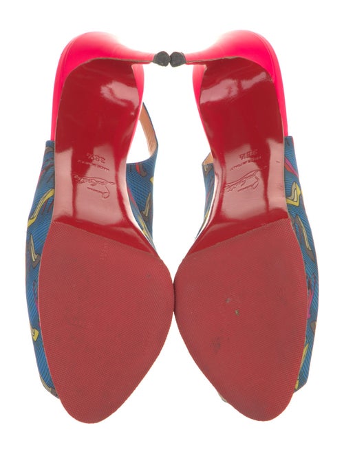 Christian Louboutin Printed Slingback Pumps