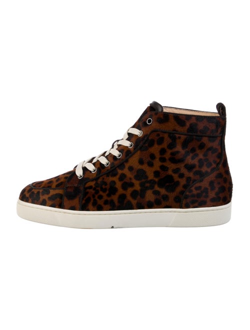 Christian Louboutin Ponyhair Animal Print Sneakers