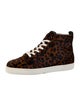Christian Louboutin Ponyhair Animal Print Sneakers