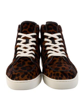 Christian Louboutin Ponyhair Animal Print Sneakers
