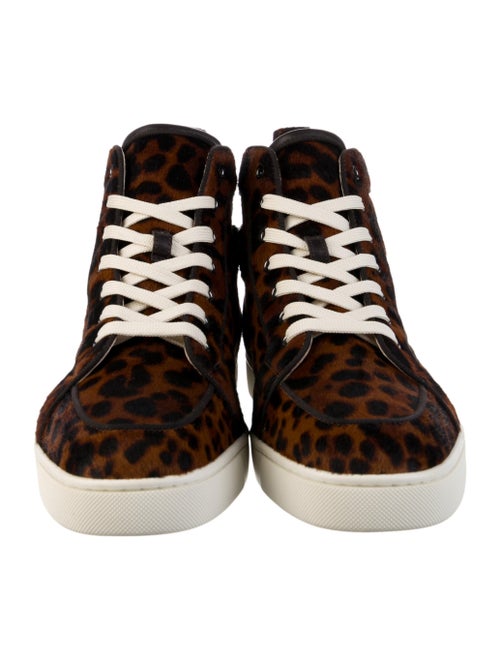 Christian Louboutin Ponyhair Animal Print Sneakers