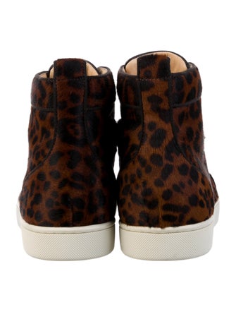 Christian Louboutin Ponyhair Animal Print Sneakers