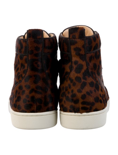 Christian Louboutin Ponyhair Animal Print Sneakers