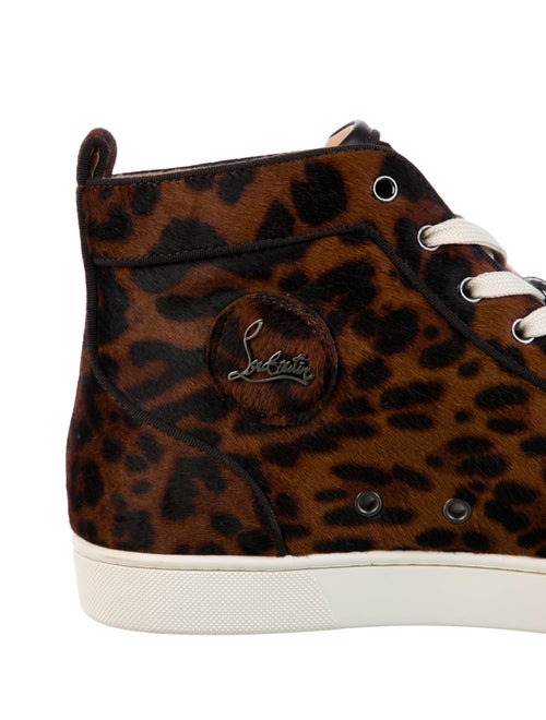 Christian Louboutin Ponyhair Animal Print Sneakers