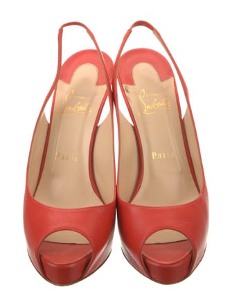 Christian Louboutin Leather Slingback Pumps