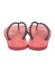 Christian Louboutin Rubber Studded Accents Flip Flops