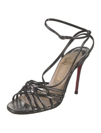 Christian Louboutin Leather Slingback Sandals